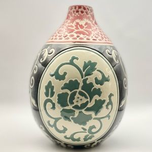 Pier One Imports “ Bohemian Look “ Ceramic Decorative Flower Vase / Container